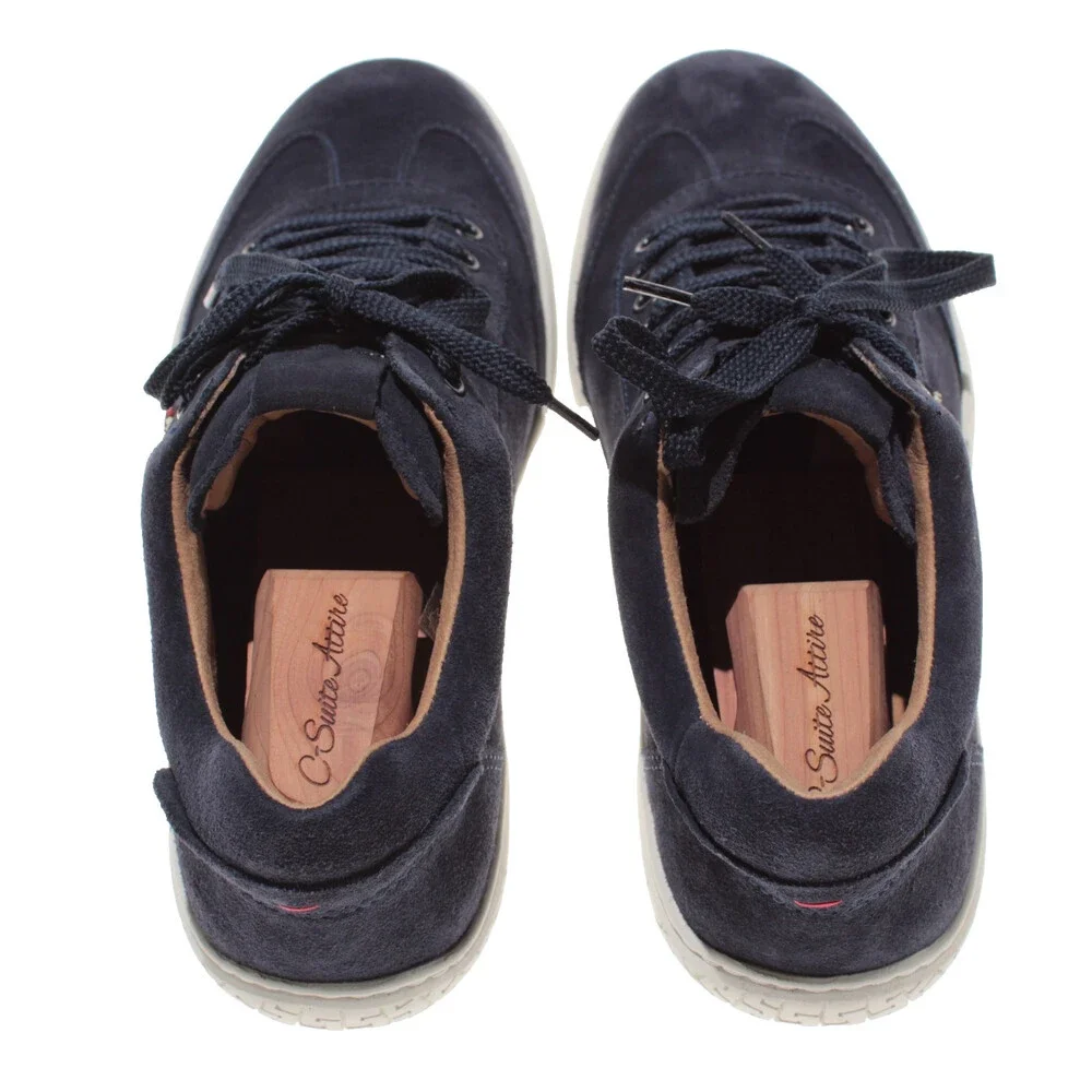 Piloti NWB Shift Lace Up Driving Sneakers Size 7 US in Midnight Blue Suede